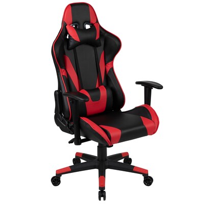 Flash Furniture 55" Gaming Desk with Red/Black Reclining Gaming Chair Set, Black (BLNX20D1904LRD)