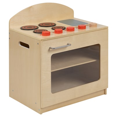 Flash Furniture Childrens Wooden Kitchen Stove for Commercial or Home Use - Safe, Kid Friendly Desi