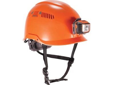 Ergodyne Skullerz 8975 Class C Safety Helmet & LED Light with MIPS Technology, 6-Point Suspension, O