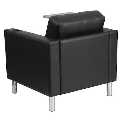 Flash Furniture Leather Guest Chair, Black (BT8219BK)