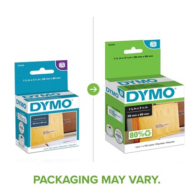 Green Dymo Address Labels, 30252 Dymo Labels