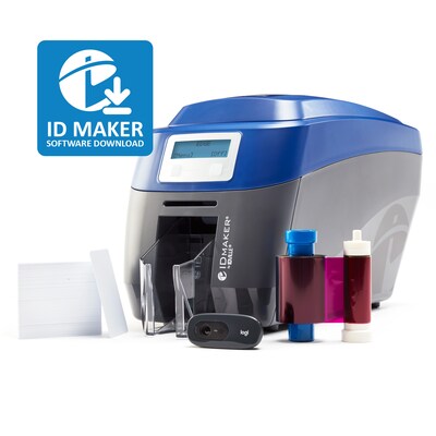 IDville ID Maker Edge 2-Sided ID Card Printer System with Magnetic Stripe  Encoding | Quill.com