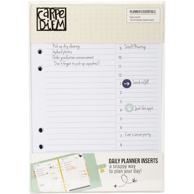 Simple Stories Daily Planner Essentials Double-Sided A5 Inserts, 156/Pkg (PE4946)