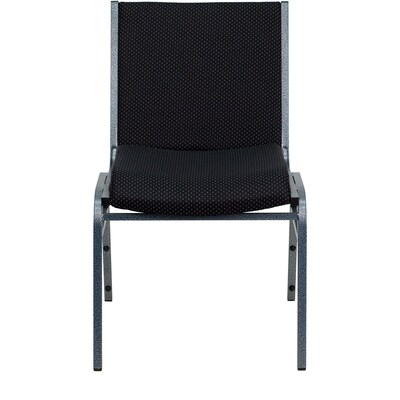 Flash Furniture HERCULES Series Fabric Stack Chair, Black Dot (XU60153BK)
