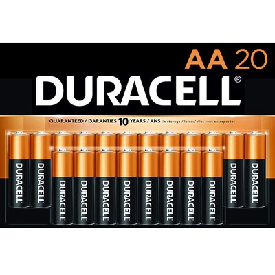 Duracell Coppertop AA Alkaline Batteries, 20/Pack (MN1500B20Z) | Quill.com