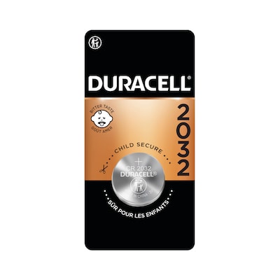 Duracell 2032 3V Lithium Coin Battery, 1/Pack (DL2032BPK) | Quill.com