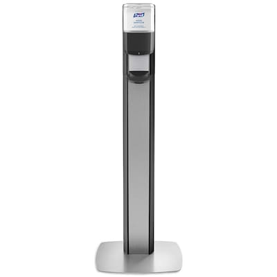 PURELL ES 6 Automatic Floor Stand Hand Sanitizer Dispenser, Silver/Graphite (7316-DS-SLV)
