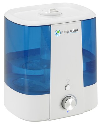 PureGuardian Ultrasonic Cool Mist Console Humidifier, 1.5-Gallon, White/Blue (H1175WCA)