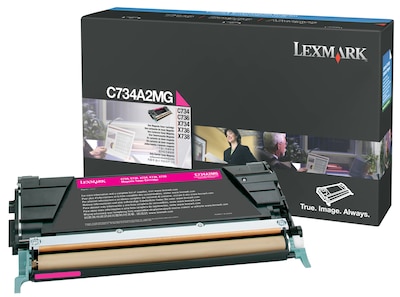 Lexmark C734A2MG Magenta Standard Yield Toner Cartridge