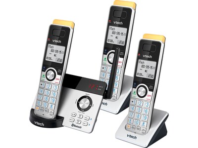 AT&T DLP73390 3-Handset Cordless Telephone, Black/Graphite (DLP73390) |  Quill.com
