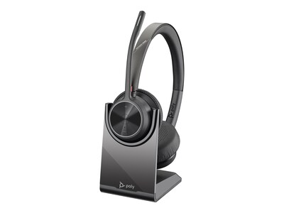 Plantronics Voyager 4320 USB-C Bluetooth Stereo Computer Headset, UC Certified, Black (77Z31AA)
