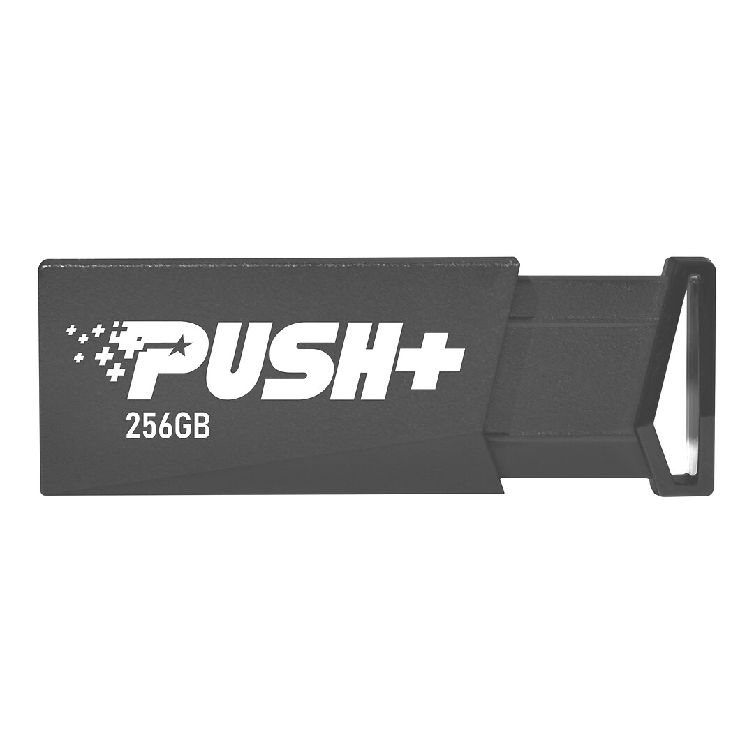 Patriot Push+ 256GB USB 3.2 Gen 1 Flash Drive (PSF256GPSHB32U) | Quill.com