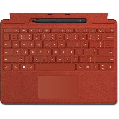 Microsoft 8X6-00021 Surface Pro Signature Fabric Keyboard Cover for 13 Surface Pro, Poppy Red