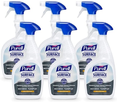 PURELL Professional Surface Disinfectant Spray, Fresh Citrus Scent, 32 oz.,  6/Carton (3342-06CT) | Quill.com