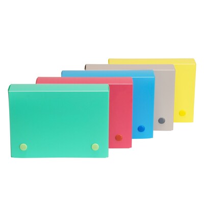 C-Line® 4" x 6" Index Card Case, Assorted Tropic Colors (No Color Choice), Pack of 12 (CLI58046-12)
