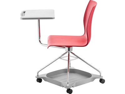 National Public Seating CoGo 25 Mobile Tablet Chair Chair, Red/Gray (COGO-40)