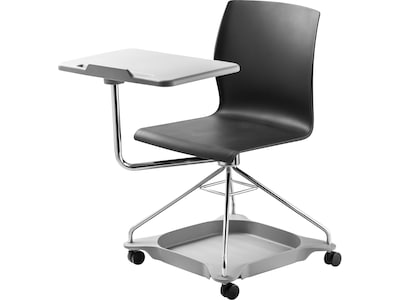 National Public Seating CoGo 25 Mobile Tablet Chair Chair, Black/Gray (COGO-10)
