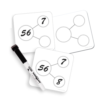 Sensational Math Write-On/Wipe-Off Number-Bonds Cards, 30 Per Pack, 3 Packs (ELP626649-3)