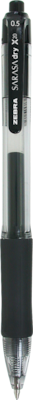 Zebra Sarasa Dry X20 Retractable Gel Pen, Fine Point, 0.5mm, Black Ink, Dozen (46710)