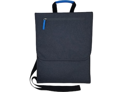 SO-MINE 14 Polyester Laptop Bag, Charcoal/Cobalt (SM454)