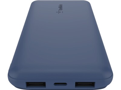 Belkin BOOST CHARGE USB Power Bank, 10000mAh, Blue (BPB011BTBL)