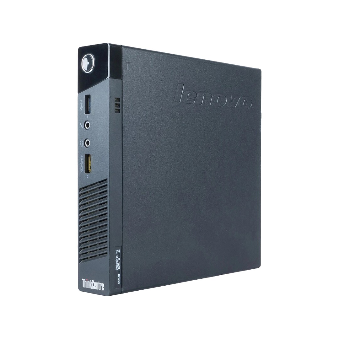 Lenovo ThinkCentre M93p Tiny Refurbished Desktop Computer, Intel Core  i7-4765T, 8GB Memory, 256GB SS | Quill.com