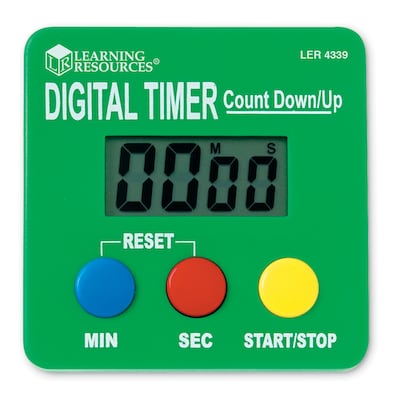 Classroom Timers for Teachers Kids Large Magnetic Digital Timer 4 Pack,Blue  Green