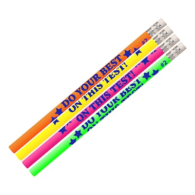 Musgrave Pencil Company Do Your Best On The Test Motivational Pencils, 12/Pack, 12 Packs (MUS2495D-1