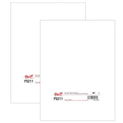Pacon Heavyweight Tagboard, White, 9 x 12, 100 Sheets Per Pack, 2/Pack (PAC5211-2)