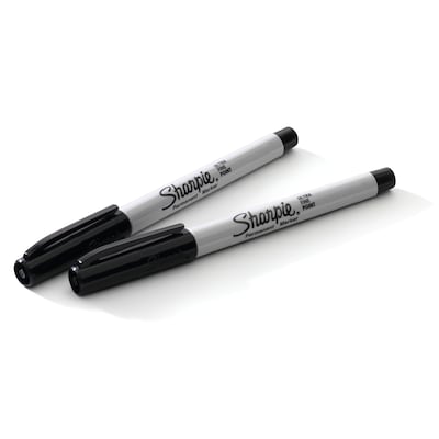 Sharpie Permanent Markers, Chisel Tip, Black, 4/Pack (38264