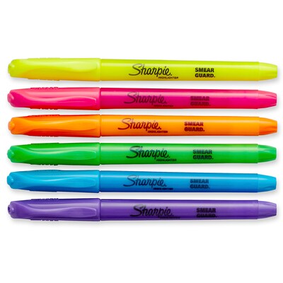 Sharpie Tank Style Highlighters, Chisel Tip, Assorted Colors, 36/Pack