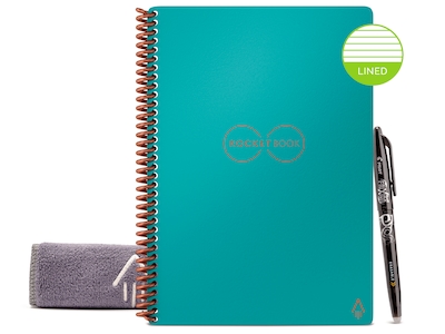 Rocketbook Core Professional Notebook, 6 x 8.8, College Ruled, 18 Sheets, Blue (EVR2-E-RCCCEFR)