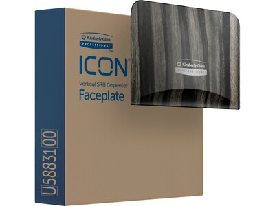 Kimberly-Clark Professional ICON Faceplate for Coreless Two-Roll Vertical Toilet Paper Dispensers, E