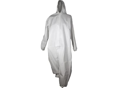 Unimed 3X-Large Coverall with Hood, White, 25/Carton (WMCH1027003X)