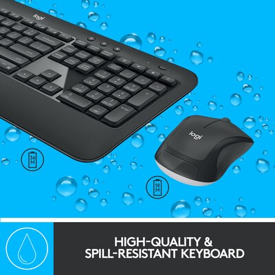 Logitech MK540 Advanced Wireless Keyboard and Mouse Combo, Black  (920-008671) | Quill.com