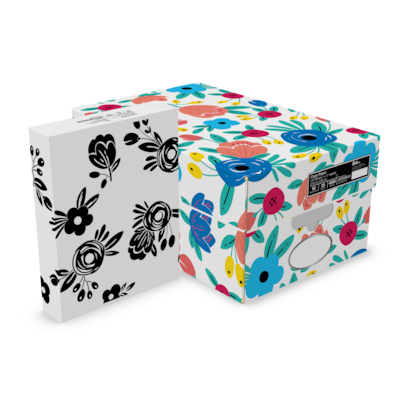 Quill Brand® 8.5 x 11 Copy Paper, Cheery Floral Packaging, 20 lb, 92 Bright, 500 Sheets/Ream, 8 Re