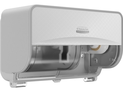 Kimberly-Clark Professional ICON Coreless 2-Roll Horizontal Toilet Paper Dispenser with Faceplate, W