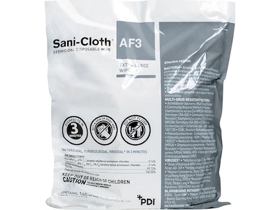 Sani-Cloth AF3 Disinfecting Wipes Refill, 160/Refill, 2 Refills/Carton (P2450PCT)