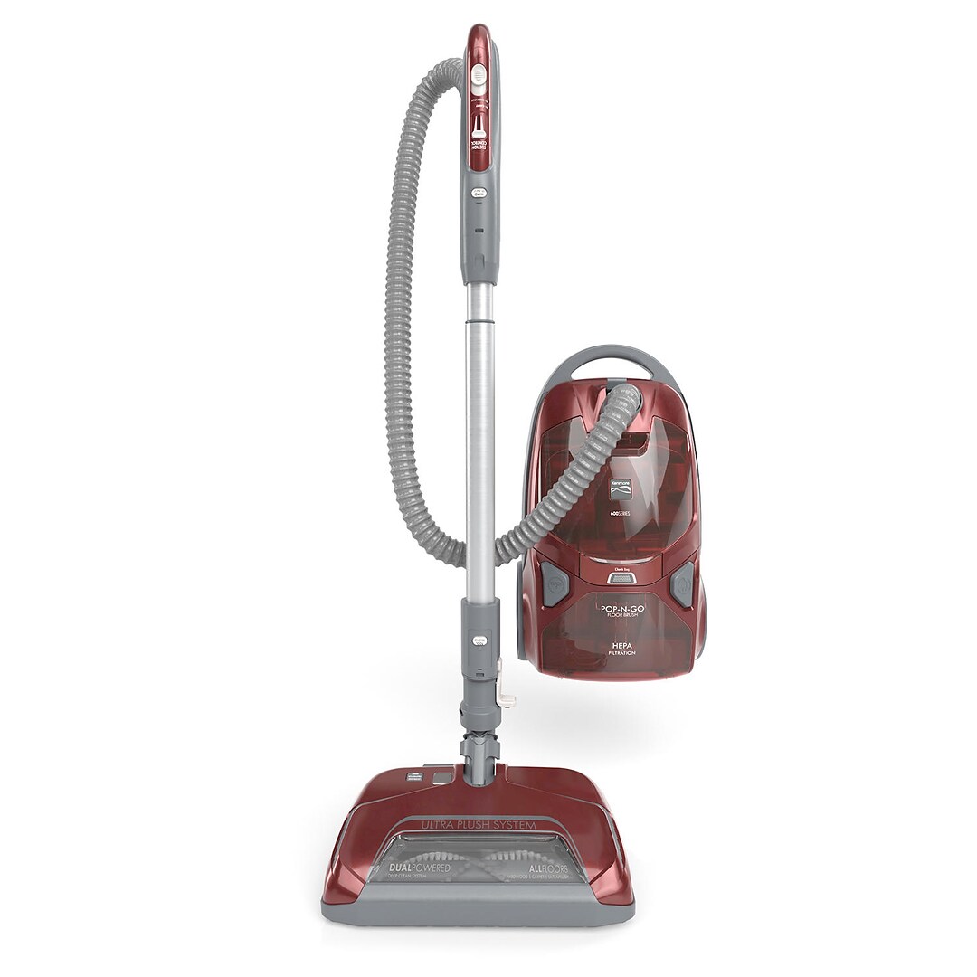 Kenmore Pet Friendly POP-N-GO UltraPlush Corded Canister Vacuum Cleaner  Bagged, Red/Black (BC4027) | Quill.com