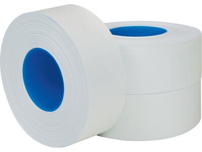 Garvey 1-Line Label Roll, White, 1200 Labels/Roll, 3 Rolls/Pack (098616)