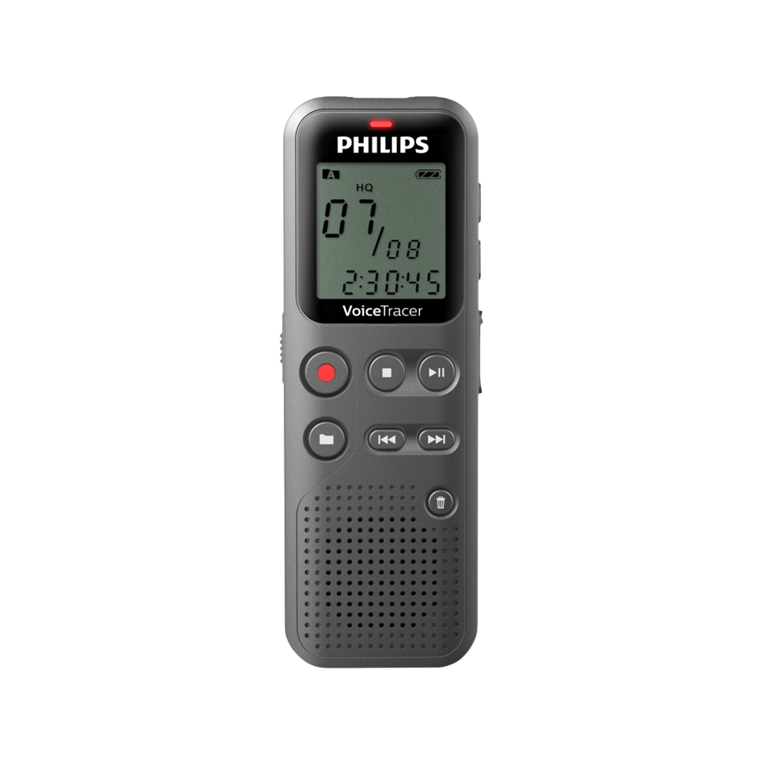Philips VoiceTracer Digital Voice Recorder, 8GB, Black (DVT1120) | Quill.com