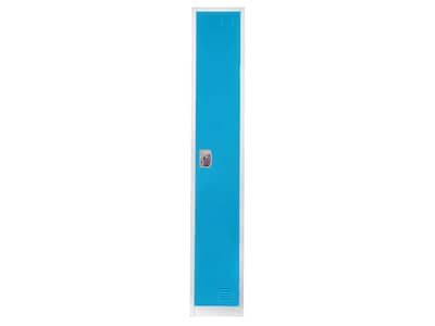 AdirOffice 72 Single Tier Key Lock Blue Steel Storage Locker, 4/Pack (629-201-BLU-4PK)