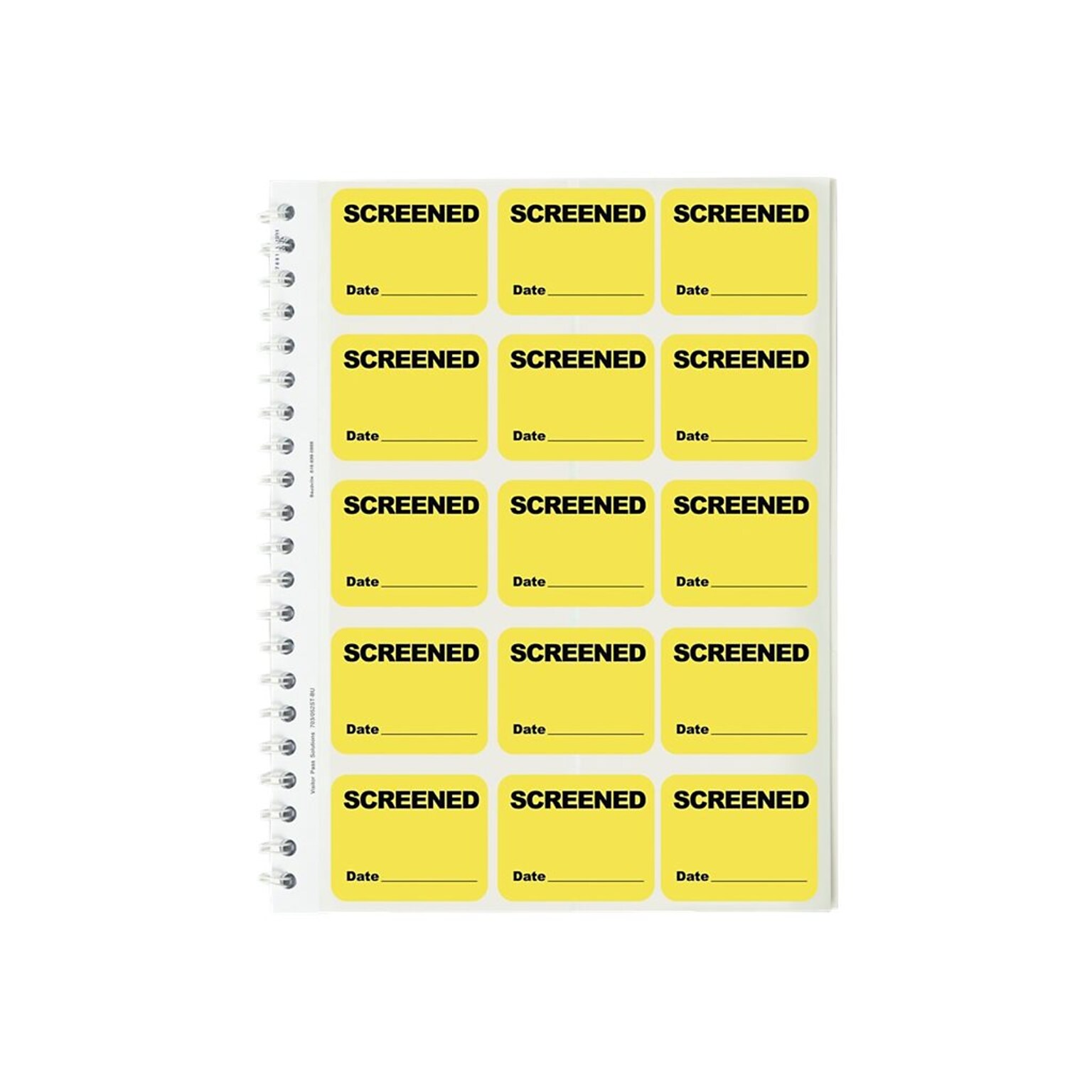 IDville Stick On Sticker Name Tags/Labels, Yellow, 675/Pack (134658031)