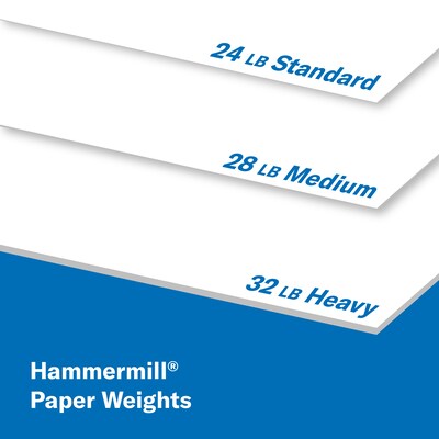 Hammermill Premium 8.5" x 11" Color Copy Paper, 28 lbs., 100 Brightness, 500 Sheets/Ream (102467)