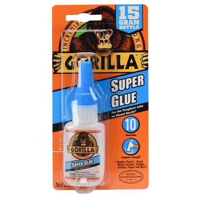 Gorilla Liquid Super Glue, 0.53 oz., Clear, (7805003)