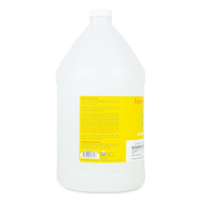 Boulder Clean Disinfectant Cleaner, Lemon Scent, 128 oz Bottle, 4/Carton (BCL003137CT)