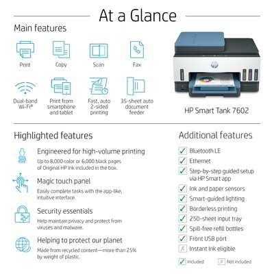 HP Smart Tank 5101 All-in-One Printer, Copy/Print/Scan (1F3Y0A)