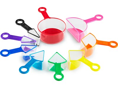 hand2mind Rainbow Fraction Measuring Cups (Set of 4), Mathematics &  Counting Toys 