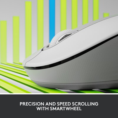Logitech Signature M650 Lg for Business Wireless Optical USB Mouse,  Off-White (910-006347) | Quill.com