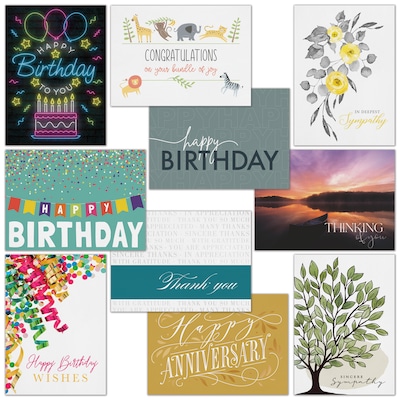 Custom 7 7/8 x 5 5/8 All-Occasion Assortment Cards, with Envelopes